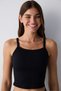 Black Cupsecret Self-Paded Crop Cup Top - 2