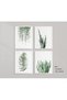 ALAYRA Botanical Prints Poster Wall Decor for Living Room, Plant Painting Canvas Unframed Set of 4, Leaf Art (, A/Green)20X25 CM - 4