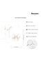 ALAYRA Preppy Bow Wall Art Decor Set of 3 Beige Coquette Wall Art Aesthetic Canvas Posters Trendy Girly Wall Decor Beige Bow Prints Preppy Pictures for Living Room College40X60 CM - 2