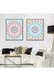 ALAYRA Wall Art Unframed Prints Giclee Art Paper Set of 4, Mandala Artwork, College DecorationFlower Floral Vintage Psychedelic Abstract Spiritual Beautiful Illustrations Posters28X35 CM - 3