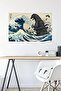 ALAYRA Godzilla - Great Wave Wall Poster, 34L x 22.4W, Unframed Version86.4X56.8 CM - 3