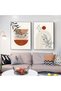 ALAYRA Modern Geometric Line Picture, Abstract Picture Set, Living Room, Bedroom, Poster Wallpaper Art Decoration, Frameless (Wall Picture-13. x 3)40X60 CM - 2