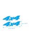 ALAYRA 4 Pcs 4x4 Stickers Bumper Sticker Funny Car Decal Vehicle Stickers Car Decals Sticker Auto - 3