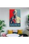 ALAYRA Andrew Tate Poster Room Aesthetic Art Poster Painting On Canvas Wall Art Poster Scroll Picture Print Living Room Walls Decor Home Posters ()45.7X30.5 CM - 5