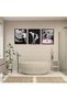 ALAYRA Fashion Wall Art Bathroom Decor Prints Set of 6 Pink Glam Glitter Tissue Canvas Posters Pictures Photos Bathroom Artwork Wall Black and White Modern Women Funny Bathroom30X40 CM - 2