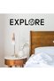 ALAYRA Vinyl Wall Art Decal - Explore - Modern Travel Window Door Laptop Skin Luggage Decor - 2