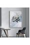 ALAYRA Islamic Arabic Calligraphy Canvas Painting, Silver Marble Background Allah Islamic Quotes Poster Canvas Painting Pictures Decoration, No Frame (Islam - Blue, 3 Pieces, )20X30 CM - 4