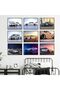 ALAYRA Nissan GTR Poster - JDM Car Posters for Men, Car Art Wall Decor, JDM Car Wall Art, JDM Poster, Car Posters for Boys Room, Man Cave Art, GTR Car Poster Gift - Unframed Set30X40 CM - 4