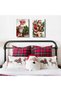 ALAYRA Christmas Wall Art for Living Room Bedroom Home Decorations Red Santa Claus Carrying Gifts Wall Decor Funny Merry Christmas Sayings Canvas Prints " 2Pcs Rustic Artwork30X40 CM - 2