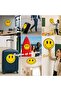 ALAYRA Lacost 12" (30cm) Size Smile Face Decal Stickers for Luggage, Baggage, Interior Design, - 3