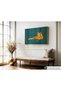 ALAYRA Poster Master Lying Tiger Poster - Retro Tiger Portrait Print - Tiger Art - Groovy Art - Funky Art - Jungle Art - Modern Art - Minimal Art - Kid's Room or Living Room Decor40X30 CM - 2
