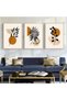 ALAYRA Modern Bohemian Abstract Poster Wall Decoration, Beautiful Botanical Pictures Poster Wall Art, Minimalist Wall Poster Set - Frameless (Wall Picture-04. x 3 Pieces)30X40 CM - 2