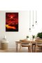 ALAYRA Canvas Poster Landscape Poster Volcano Eruption Lava Eruption Art Poster Wall Decor for Living Room Bedroom Wall Art Unframed Size Inchs45.7X30.5 CM - 2