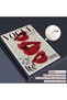 ALAYRA Fashion Vogue Canvas Wall Art, Trendy Preppy Red Room Aesthetic Poster, Funky Magazine Cover Art, Groovy Posters for College Girls, Girly Summer House Bedroom Decor Unframed40.6X30.5 CM - 2