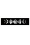 ALAYRA Ohhvvow Zunniu Moon Phase Wall Art Painting, Black and White Moon Canvas Print Poster Wall Art Decoration for Bedroom Living room (Black unframed)119.4X30.5 CM - 5