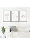 ALAYRA Beige Bow Wall Art Set of 3 (Beige Bow, 12"x16" Poster)30X40 CM - 2
