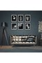 ALAYRA Silver Grey Leaf Wall Art Prints Modern Tropical Botanical Plant Leaf Canvas Prints Poster Black Grey Room Bedroom Office Wall Decor Gallery Wall Art Pictures (11"x14"30X40 CM - 5