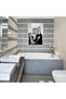 ALAYRA After The Disco Party Posters Black and White Funny Bathroom Canvas Wall Art Trendy Funky Bar Bathroom Prints Paintings Preppy Bar Poster Decor Teen Girls Bedroom Bathroom30.5X40.6 CM - 4