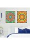 ALAYRA Wall Unframed Prints Giclee Paper Set of 4, Mandala work, Bathroom Decoration Flower Floral Modern Abstract Colorful Decor Good Packing Gift for Women Posters28X35 CM - 4