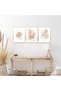 ALAYRA Boho Wall Decor Print - Set of 3 Boho Art Prints Abstract Beige Pink Geometric Art Print Art Wall Decor | Boho Wall Art Print Boho Poster and Print Bedroom Decor | 11" x35.6X27.9 CM - 3