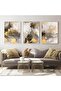 Signtouch Gold Arabic Marble Islamic Wall Art 3-Piece Outer Frame 40x60 cm - 2