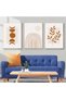 ALAYRA Modern Bohemian Abstract Poster Wall Decoration, Beautiful Botanical Pictures Poster Wall Art, Minimalist Wall Poster Set - Frameless (Wall Picture-09. x 3 Pieces)20X30 CM - 4