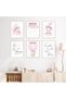 ALAYRA Baby Girl Elephant Nursery Decor,Elephant Nursery Decor Wall Art Prints, Cute Elephant Poster,Nursery Wall Art Girl Room Wall Decor() Unframed20X25 CM - 3