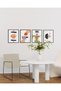 ALAYRA Minimal Abstract Art Set of 4 – Modern Geometric Prints, Aesthetic Abstract Wall Decor, Minimalist Art Posters for Any Room (Unframed, )30X40 CM - 3