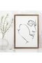 ALAYRA Sincerely, Not Abstract One Line Face Wall Decor Art Print Poster UNFRAMED Modern Minimalist Fashion Artwork for Women's and Men's Bedroom Living Room Bathroom or Home25.4X25.4 CM - 5