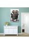 ALAYRA Gynaver Elephant Poster Canvas Wall Art for Bathroom, Funny Graffiti Bedroom Wall Decor, Painting for Living Room, Restroom Picture () Unframe-style-530X45 CM - 3