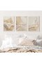 ALAYRA Islamic Wall Canvas Art Decor Quran Arabic Calligraphy Canvas Painting, Islamic Calligraphy Allahu Akbar Beige Gold Marble Fluid Abstract Canvas Painting Posters Wall Art30X40 CM - 4