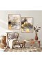 Signtouch Gold Arabic Marble Islamic Wall Art 3-Piece Outer Frame 40x60 cm - 4