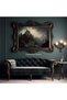 ALAYRA Vintage Castle Poster Dark Academia Victorian Gothic Castle Wall Art Vintage Gothic Posters Gothic Moon Poster Moody Castle Wall Art Dark Mysterious Art Prints for40.6X61 CM - 3