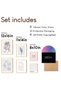 ALAYRA Pink and Grey Room Decor Aesthetic Pictures - Light Pink Bathroom Wall Decor, Large Pink Gray Bedroom Posters, Cute Girly Blush Pink Art Prints for Teen Girls Dorm30X40 CM - 2
