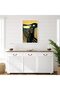 ALAYRA Abstract Edvard Munch Canvas Wall Art Famous Art The Scream Funny Cat Aesthetic Poster Retro Print Paintings Black Gallery Wall Decor Pictures for Bedroom Living Room30.5X40.6 CM - 2