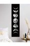 ALAYRA Ohhvvow Zunniu Moon Phase Wall Art Painting, Black and White Moon Canvas Print Poster Wall Art Decoration for Bedroom Living room (Black unframed)119.4X30.5 CM - 4
