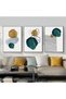 ALAYRA Canvas Pictures, Modern Abstract Art Poster, Wall Pictures Living Room, Boho Poster Set for Living Room, Bedroom, Without Frame (Geometry 4, 3 Pieces, )30X40 CM - 4
