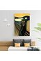 ALAYRA Abstract Edvard Munch Canvas Wall Art Famous Art The Scream Funny Cat Aesthetic Poster Retro Print Paintings Black Gallery Wall Decor Pictures for Bedroom Living Room30.5X40.6 CM - 3