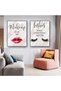 ALAYRA Makeup Wall Art Canvas Painting Fashion EPoster Wall Decor, Eyebrows Pictures Wall Decor Beauty Salon Wall Art for Women and Girl Room Decor 16x24x3 Inch Unframed40X60 CM - 4