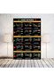 ALAYRA Chart Patterns Poster Stock Market Wall Art Canvas Painting Pictures for Office Bedroom Wall Decor Unframe40.6X30.5 CM - 2