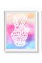 ALAYRA Tie Dye Girls Room Wall Decor Art Prints - (UNFRAMED ) - Peace, Love, Mandala, Boho, Girl Teen Tween Kids, Inspirational Posters for Home, Bedroom, Dorm, Office20X25 CM - 2