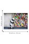 Alayra Classic Street Art Banksy Graffiti Wall Behind The Curtain Posters Canvas Paintings Colorful - 2