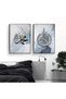 ALAYRA Islamic Canvas Wall Art Decoration Poster, 3 Arabic Calligraphy Art Decoration Printed Poster, Living Room Picture Modern Wall Decoration Picture, Frameless (Style 6, x 3)40X60 CM - 2