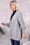 Women's Knitwear Cardigan 5-Button Hair Knitted Cardigan Gray (80CM) - 5