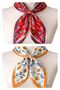 2 Piece 100% Cotton Bandana Set Custom Pattern Bandana Scarf Bag Accessory Bandana 45X50 cm