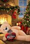 Christmas Themed Heart Pillow Gift - Cute Plush Bear with Bow Tie 90 cm - New Year Special (Beige) - 2