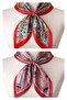 2-piece satin bandana set - satin scarf & satin bag accessory - custom pattern bandana 45x50 cm