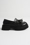 Melora Premium Women's Casual Black Crocodile Printed Loafer Shoes - 4