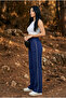 Unisex Two-Thread Elastic Waist Oversized Wide-Leg Baggy Sweatpants - 5