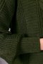 Women's Knitwear Cardigan 5 Button Knitted Patterned Cardigan Khaki - 9